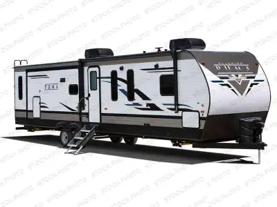 Palomino Puma 28RKQS travel trailer highlights: Rear Kitchen Recliners Front Private Bedroom Outside...