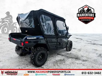 2023 Kawasaki TERYX 4 Un côte-à-côte utilitaire polyvalent conçu pour transporter jusqu’à quatre per...