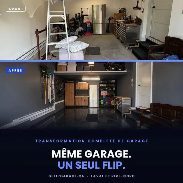 Complete Garage Transformation · Before and After