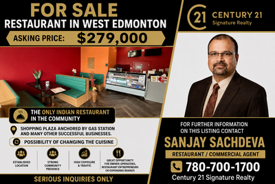 For Sale - Restaurant In West Edmonton, View more