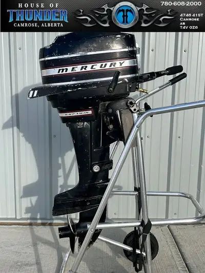 We have a 1967 6hp Mercury tiller motor for sale. It has forward-reverse-neutral 2 Stroke Inline twi...