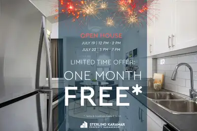 Add A Little Spark To Your New Space | Enjoy One Month FREE on a 13-Month Lease!* Open House | July...