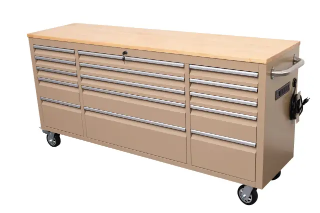 NEW 6 FT 15 DRAWER TOOL BENCH WORKBENCH WITH POWER & USB in Tool Storage & Benches in Saskatoon - Image 10