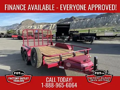 Welcome to Factory Outlet Trailers! NEW 7x12ft Utility Trailer from Horizon Trailers - 4ft Rear Ramp...