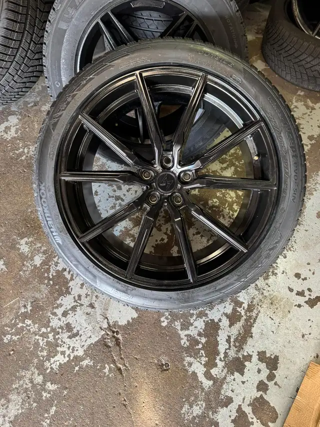 Four New 22 inch 5x127 Sentali Rims w/ 275/40R22 Hankook Winter in Tires & Rims in Oakville / Halton Region - Image 5