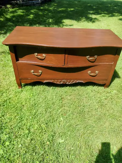3 drawer antique dresser with dovetailed drawers, View more