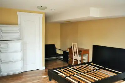 I have a big room with private bathroom in the basement available immediately. It has a separate ent...