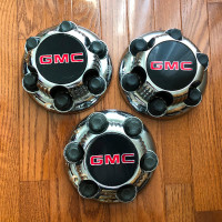 BRAND NEW OEM GMC Chrome 6 Hole Wheel Centre Hub Caps, $70 Each