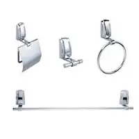 4-Piece Bathroom Accessory/Hardware Set IN CHROME - NEW
