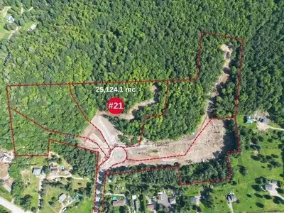 Beautiful piece of land. 6 1/4 acres, access to the building spot already in place. A dead end stree...