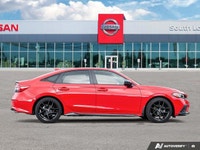 Recent Arrival! Black Cloth. 2024 Honda Civic Sport 4D Sedan Red CVT FWD 2.0L 4-Cylinder DOHC 16V i-... (image 1)