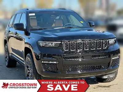 This 2025 JEEP GRAND CHEROKEE L SUMMIT 4X4 has the following options Palermo Leather Seats, Dual-Pan...
