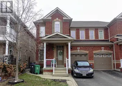Beautiful Large Semi-Detached Home With 3 Bedroom & 4 Bath, Family Home With Partially Finished Base...