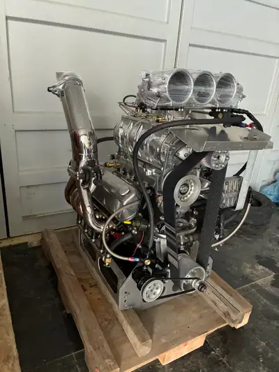 Dart Big M Block 4.530 Bore X 4.250 stroke 548CID 4340 Callies crank, and 6.385 Rods Je pistons, Dar...