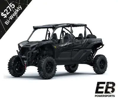 2026 Kawasaki Teryx KRX4 1000 Blackout Edition 4-Passenger Extreme Performance Take on the toughest...