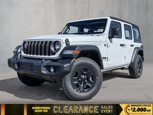 2025 Jeep Wrangler Sport | Black Freedom Top 3 piece modular in Cars & Trucks in Edmonton