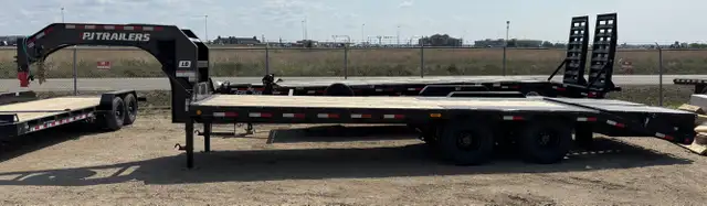 2026 PJ Trailers 32' Gooseneck Low-Pro Flatdeck with Duals 30K  in Cargo & Utility Trailers in Saskatoon - Image 9