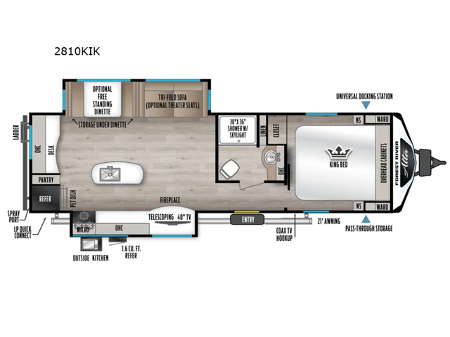 2023 FOREST RIVER ALTA 2810KIK in Travel Trailers & Campers in Kelowna - Image 3