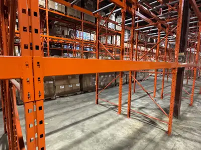 Clear out your warehouse or organize your shop for less! Huge selection of USED PALLET RACKING now a...