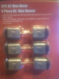 6 pack of dc motors 6 volt check out my ads