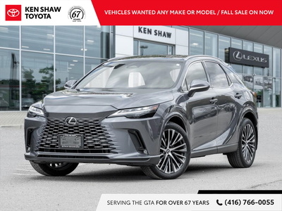 ONE OWNER & LEXUS SERVICED! PANO ROOF! 21'''RIMS! 14''' DISPLAY! Nebula Gray Pearl 2023 Lexus RX 350...