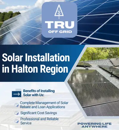 We are TRU Off Grid located at 348 Brontë St South Unit 21, Milton Ontario. We are Solar Panel Insta...