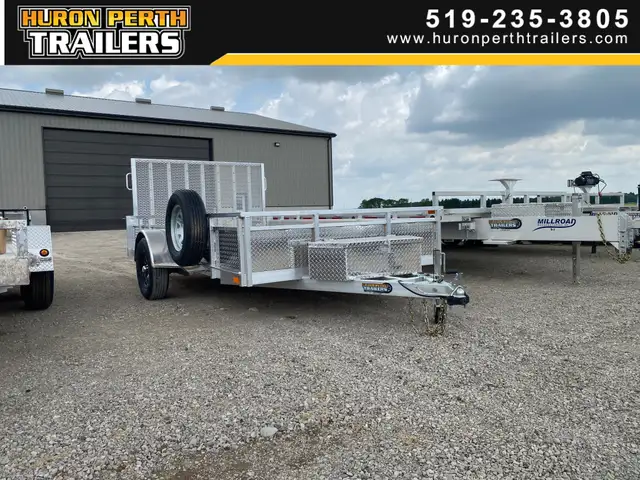 2025 Millroad MS1280 Aluminum Utility Trailer in Cargo & Utility Trailers in Stratford - Image 2