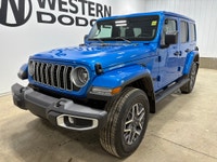 2025 Jeep Wrangler Sahara SAHARA 4X4 | DEALER DEMO | HEATED LEATHER SEATS | Hydro Blue Pearl Coat Pe... (image 2)