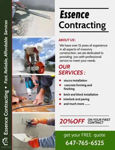 Brick, Concrete, Stone, Stucco, Blocks,!!CALL NOW!! FREE QUOTE!, View more