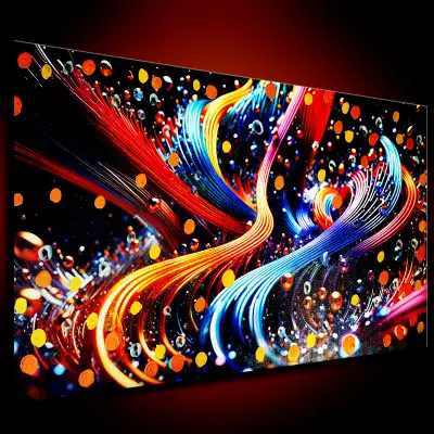 Superbe Tableau de Peinture neuf Toile d'artiste Abstrait modern, View more
