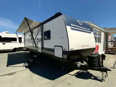 Keystone Springdale travel trailer 2620BHS highlights: Front Private Bedroom Exterior Storage with R...