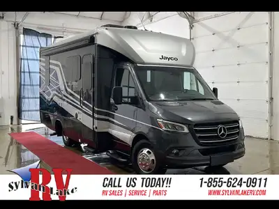 The 2023 Jayco Melbourne Prestige 24LP is designed to feel less like a motorhome and more like a ref...
