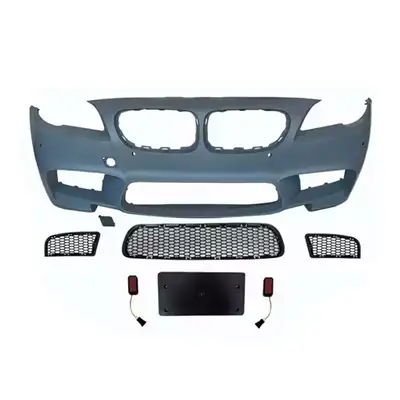 Front Bumper Conversion kit for BMW 5 Series F10 2011-2016 Upgrade to M5 Style Look Fog Lamp Cover w...