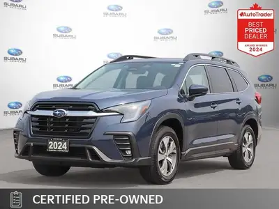 Recent Arrival! Cosmic Blue Pearl 2024 Subaru Ascent Touring AWD Lineartronic CVT 2.4L DOHC 16V APPL...