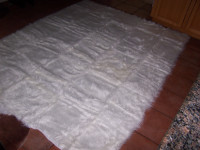 White Faux Fur Rug 6' X 8' New in box (Amazon)