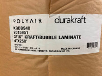 Krubble 3/16" x 48" x 250 Lined w/ Kraft Paper