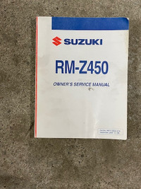 Sm112 Suzuki RM-Z450 06 Owners/Service Manual 99011-35G51-01A