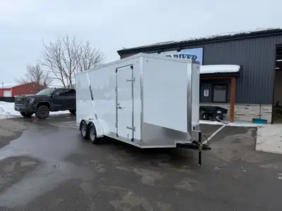 Grand River Trailer Sales Cargo Trailer 7x16+Vee Contractor grade frame 7 interior height ramp door...