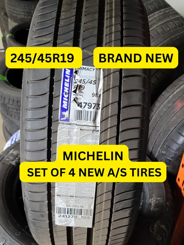 Summer	245/45R19	4	MICHELIN RFT	PRIMACY 3	NEW in Tires & Rims in Markham / York Region - Image 2