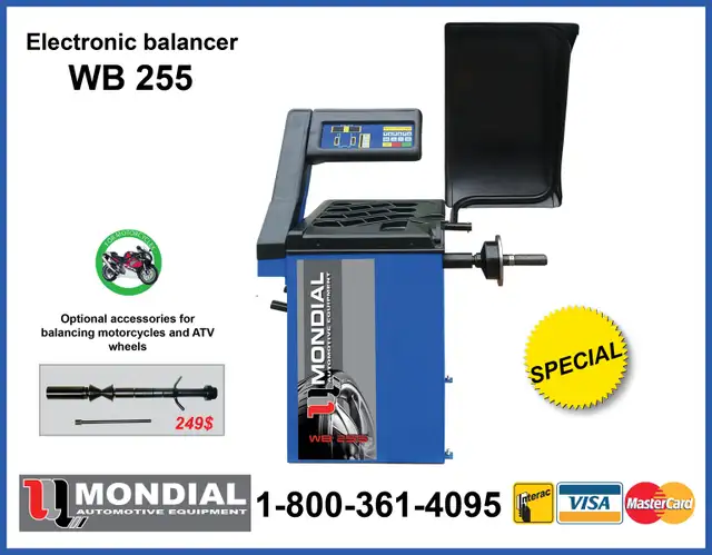 Balancing Tire machine Wheel Balancer WB-255  On Sale in Heavy Equipment Parts & Accessories in Moncton - Image 2