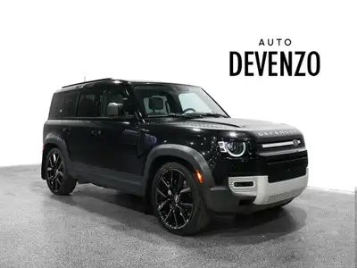 2020 Land Rover Defender 110 P400 HSE, Santorini Black / Acorn Beige Leather, Metallic Paint, Black...