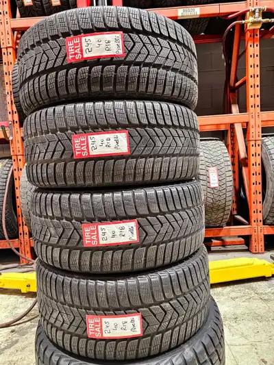 A set of 4 good used P245/40R18 Pirelli Sottozero 3 Winter install and balance $500 Loose purchase $...