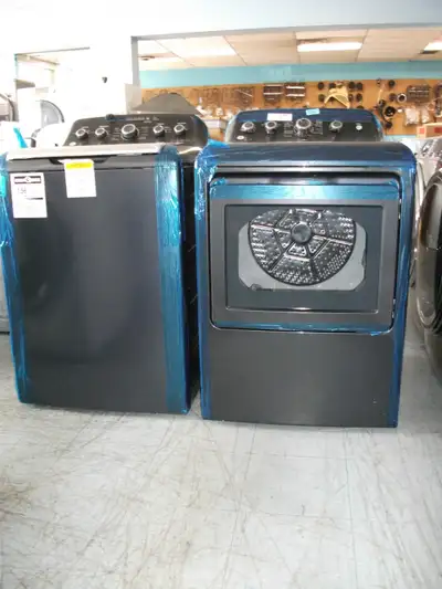 BRAND NEW WASHER DRYER GE TOP LOAD GRAY PAIR.MODEL.GTW491BMRDG, View more