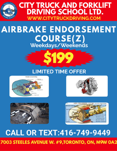 PROMOTIONS $199 AIRBRAKE (Z) ENDORSEMENT COURSE AVAILABLE!