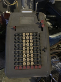 Vintage Smith corona  hand crank calculator 