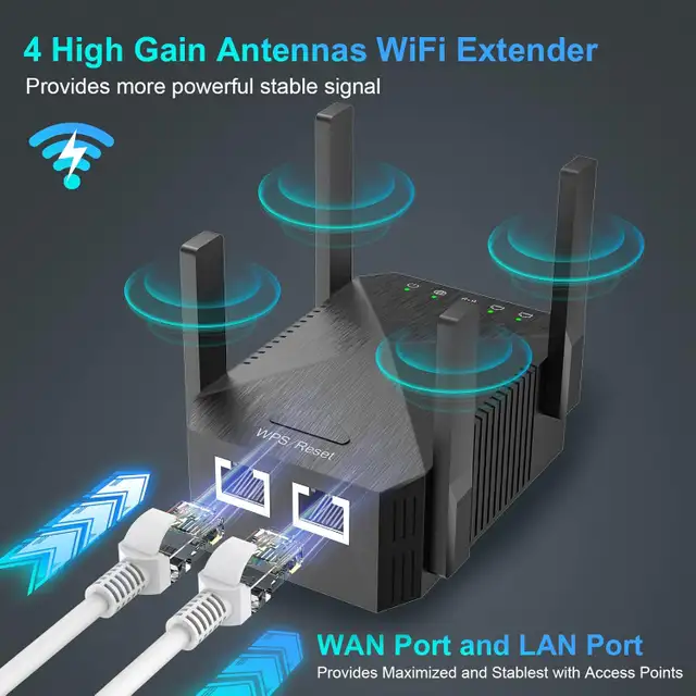WiFi Extender 2024 Fastest WiFi Booster 1200Mbps Dual Band in General Electronics in Markham / York Region - Image 4