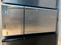 3742-Réfrigérateur Frigidaire Inox congélateur fridge stainless