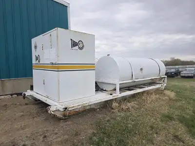 WESTEEL 8960 Litre Skid Mounted Storage tank - 44800 Litre per tank capacity, Honda GX200 pump, hose...
