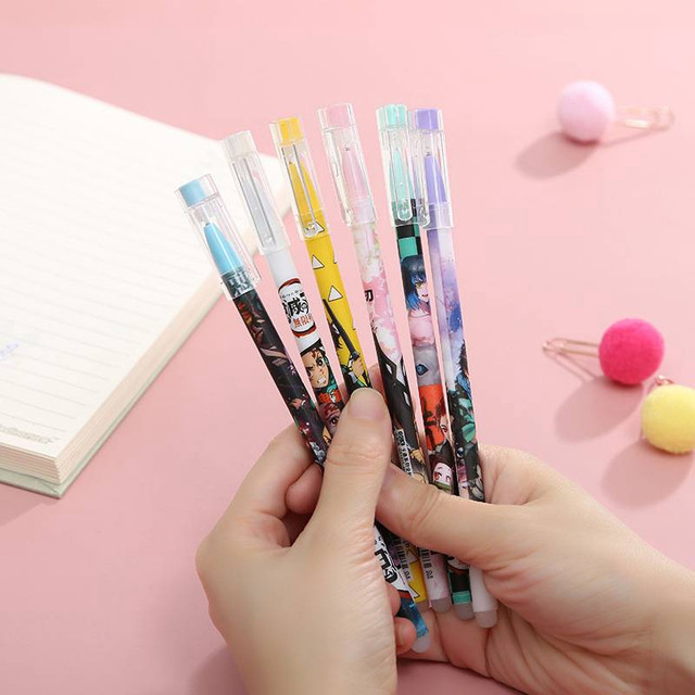 Brand New Demon Slayer Gel Pen Set - 12pc Anime Stationery in Other in Calgary - Image 2
