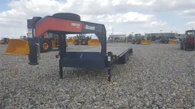 Brandt 11 Ton, 24’ Deckover Flatbed Trailer, Model: UGR 1526 / UPR 1124 Performance and Premium Trim...